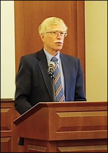 Michael Phillips speaking at the Marion E. Wade Center